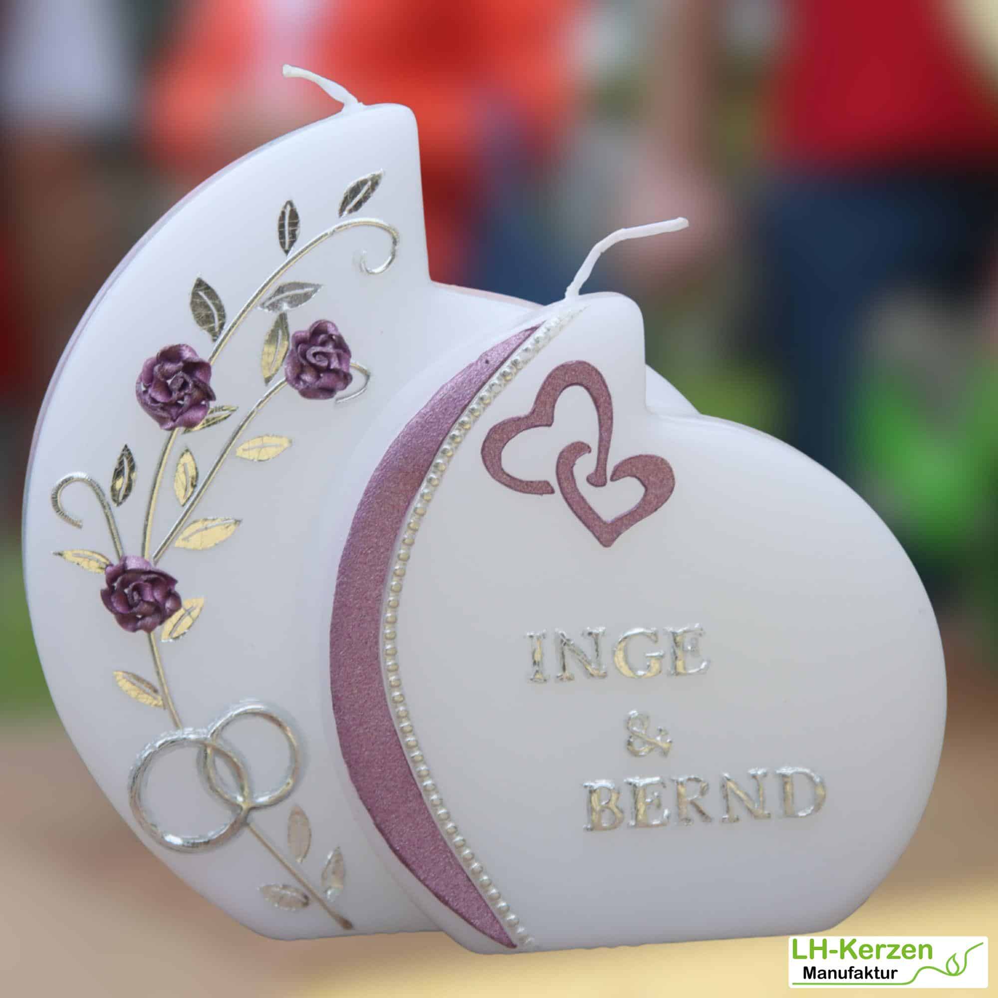 Kerzenbeschriftung Beschriftete Kerze